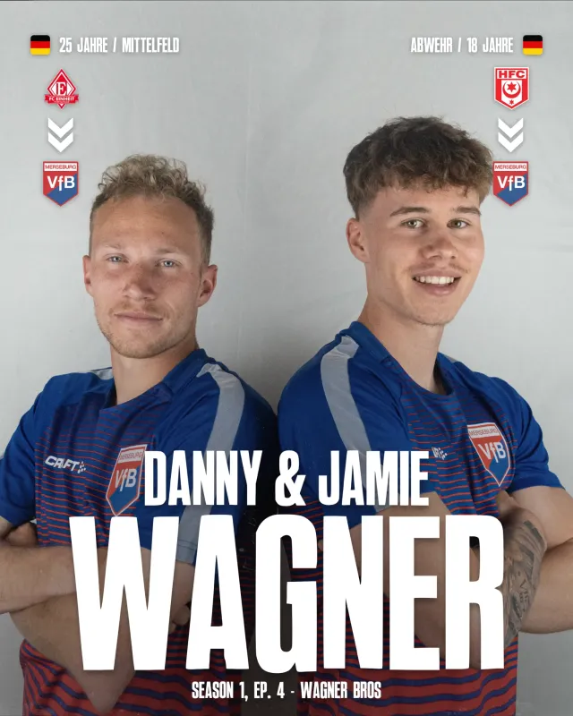 Der VfB Merseburg verpflichtet Jamie & Danny Wagner! ✍🏼